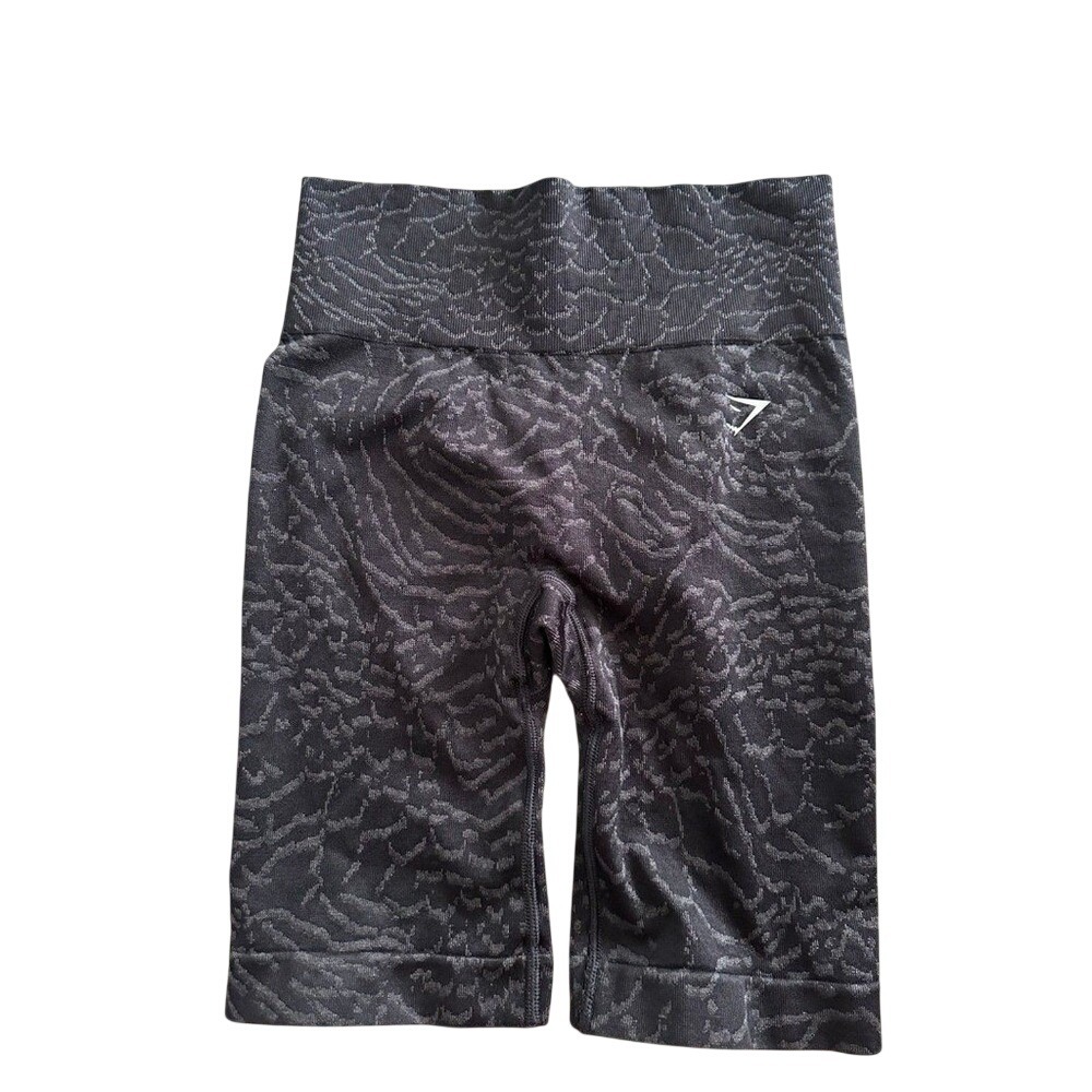 Gymshark Womens Animal Adapt‎ Seamless Biker Shorts Butt Scrunch size Small
